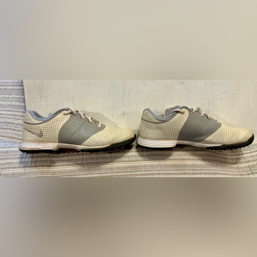 Nike Lunar Control Women’s Golf Shoes Size 6.5 | White & Gray | Spiked - Picture 5 of 9